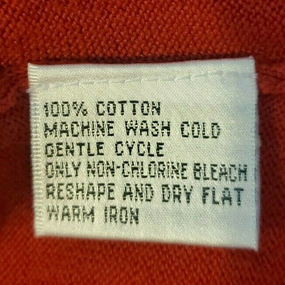 Talbots Woman Petites Lightweight Cotton Red V-Neck Sweater Vest Sz 1X - Picture 4 of 4